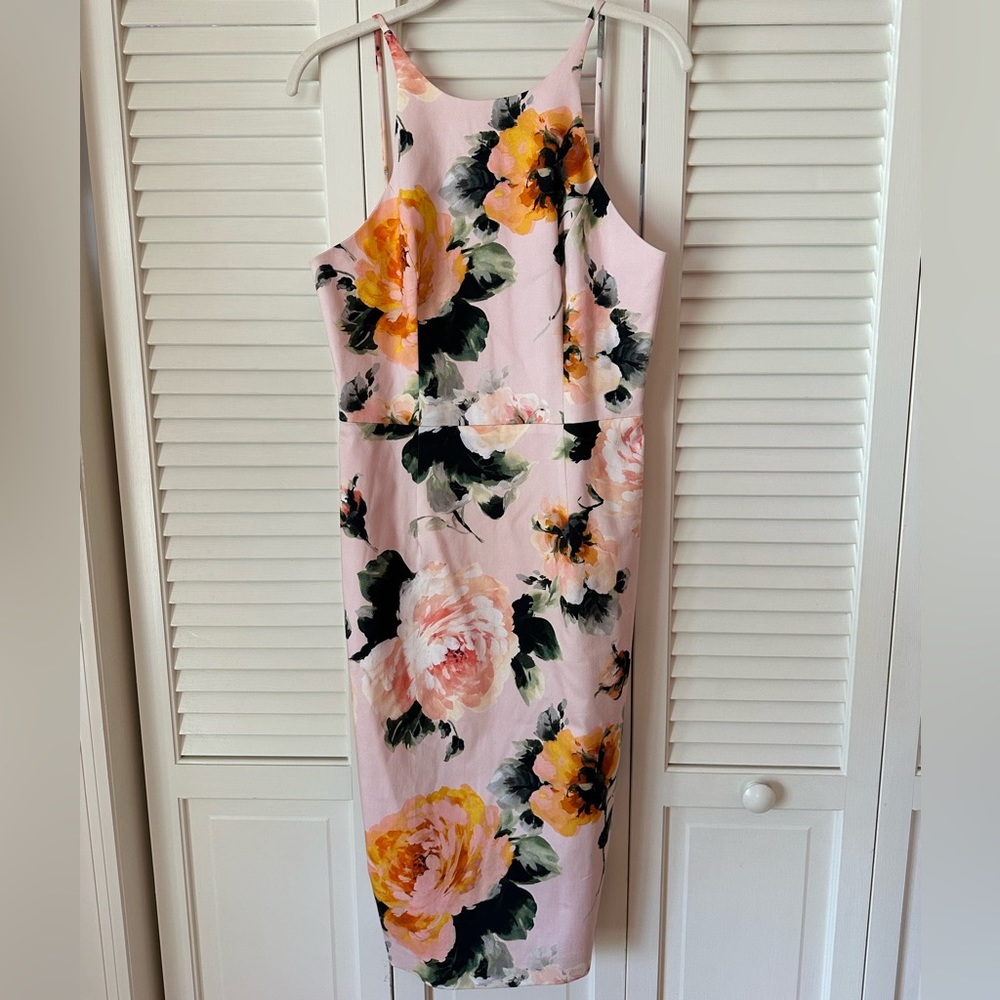 Gorgeous Black Halo Floral Summer Dress